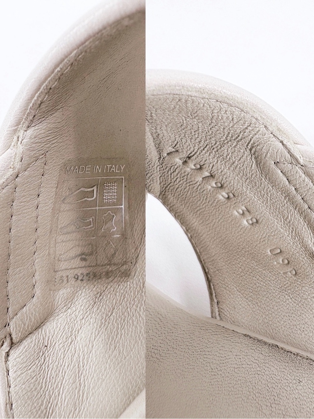 GUCCI GG Supreme Lug Sole Platform Crossover Sandals Cream 38 - Picture 14 of 16